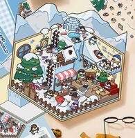 Набор для творчества "Румбокс-наклейки. Зимний дом"