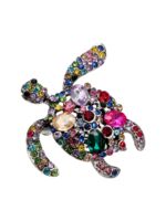 Брошь "Черепаха" (в чернёном серебре)