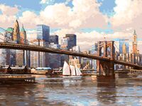 Картина по номерам "Бруклинский мост" (300х400 мм)