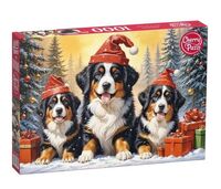 Пазл "Рождественские щенки" (1000 элементов)