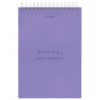Скетчбук "Minimal" (А5; 60 листов; сиреневый)