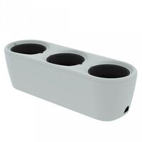 Кашпо "Дивный сад" (4 л; серый)