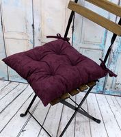 Подушка на стул "Velours" (42х42 см; сливовая)
