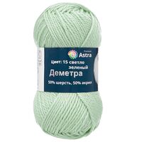 Пряжа "Деметра №15" (100 г; 100 м; светло-зеленый)