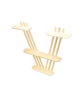 Полка деревянная "Бабочка" (65х30-72х10 см)