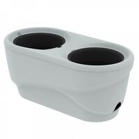 Кашпо "Фазенда" (53х26,5х23 см; серый)