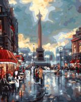 Картина по номерам "Дождливый город" (400х500 мм)