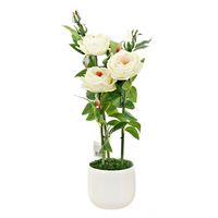 Цветок искусственный "Роза кустовая" (60 см)