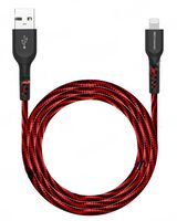 Кабель Atomic Energeek-Dragon USB - Lightning (1,5 м; чёрно-красный)