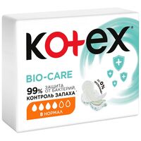 Гигиенические прокладки "Kotex natural. Bio-Care Normal" (8 шт.)