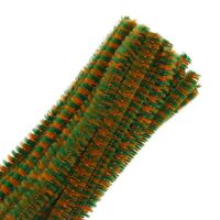 Проволока синельная для творчества "Двухцветная" (300 мм; 30 шт.; желто-зеленый)