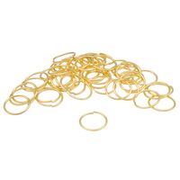 Кольцо соединительное для бижутерии (12 мм; 50 шт.; яркое золото)