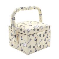 Шкатулка-органайзер для рукоделия "Кошечки" (12х12х9,5 см)