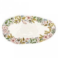 Тарелка мелкая фарфоровая "Жасминовый вальс" (293х155х25 мм)