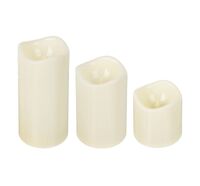 Светильник декоративный "Свеча" (3 шт.; белый)