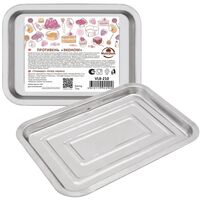 Противень для запекания металлический "Эконом" (260х190х15 мм)