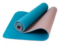 Коврик для йоги (183х61x0,6 см; голубо-фиолетовый)