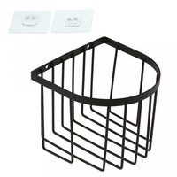 Полка для ванной металлическая "Акцент" (14х13,5х11 см; черный)