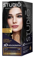Крем-краска для волос "3D Holography" тон: 1.0, чёрный