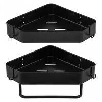 Полка для ванной металлическая "Белла" (32х23х5 см; черный)