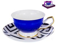 Чашка с блюдцем фарфоровые “Палитра” (арт. 149-04043)