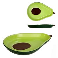 Тарелка фарфоровая "Авокадо" (215х145х25 мм)