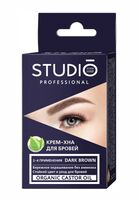 Крем-хна для бровей тон: тёмно-коричневый