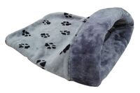 Лежанка-мешок для животных "Лапки" (45х65х25 см; серый)