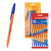 Набор ручек шариковых синих "R-301 Stick Orange" (0,7 мм; 8 шт.)