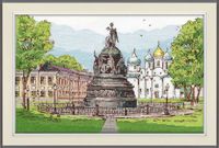 Вышивка крестом "Памятник Тысячелетие России" (290х200 мм)