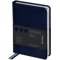 Ежедневник недатированный "Silver Pristine" (А6; синий)