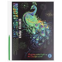 Гравюра "Павлины" (цветные)