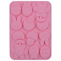 Форма силиконовая для шоколадных конфет "Пасхальное настроение" (235х165х5 мм)