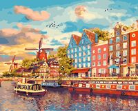 Картина по номерам "Сказочный Амстердам" (400х500 мм)