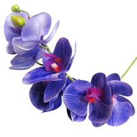 Цветок искусственный "Орхидея" (900 мм; синий)