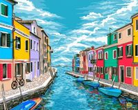 Картина по номерам "Дороги Венеции" (400х500 мм)