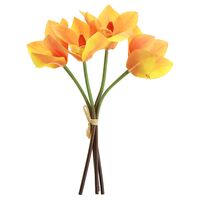 Цветок искусственный "Орхидея" (260 мм; оранжевый)