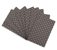 Фетр листовой мягкий "Горох" (20х27 см; шоколадный; 10 листов)