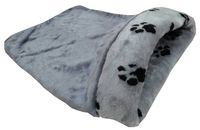 Лежанка-мешочек для кошек (45х65х25 см; серая)