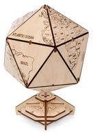 Сборная деревянная модель "Глобус Икосаэдр с секретом"