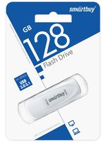 USB Flash Drive 128GB SmartBuy Scout White (SB128GB3SCW)