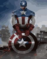 Картина по номерам "Вселенная Marvel. Капитан Америка" (400х500 мм)