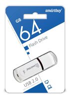 USB Flash Drive 64GB SmartBuy Paean White (SB64GBPN-W)