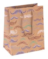 Пакет бумажный подарочный "Moustache" (23х18х10 см)