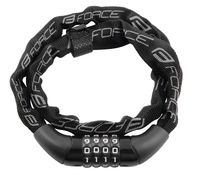 Велозамок кодовый "Chain" (4/1200 мм; чёрный)