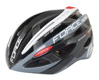 Шлем велосипедный "Road Pro" (черно-серо-белый; р. S-M)