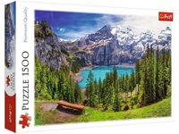 Пазл "Озеро Эшинен, Альпы, Швейцария" (1500 элементов)