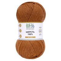 Пряжа "Шерсть №029" (100 г; 150 м; кирпичный меланж)