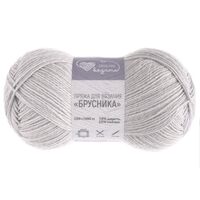 Пряжа носочная "Брусника №901" (100 г; 400 м; светло-серый)