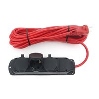 Удлинитель PowerCube PC-3G-3B-20(IP), 20 м (черно-красный)